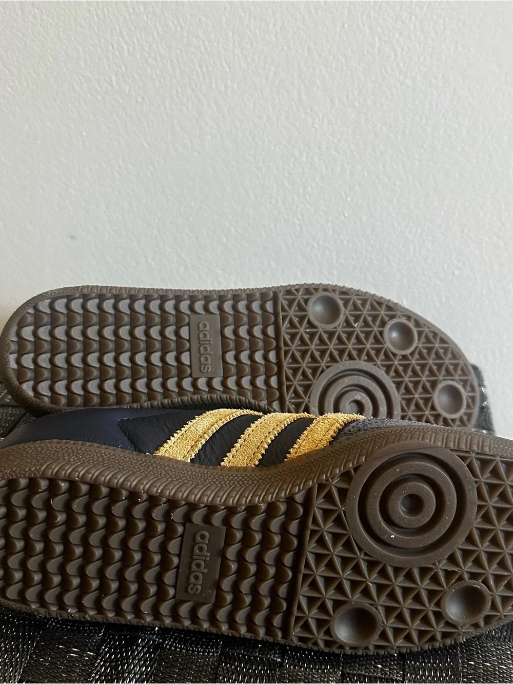 adidas Samba Men's Navy with Gold Stripe Sneakers